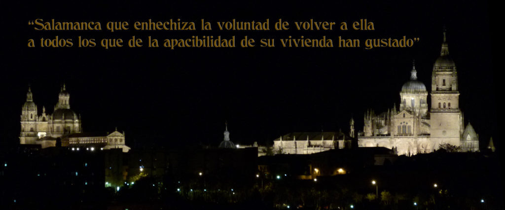Fotografía Panorámica de Salamanca con inscripción
