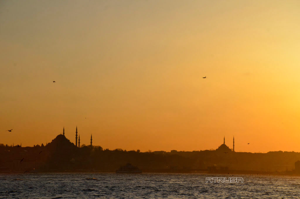 Fotografía Puesta de Sol en Estambul